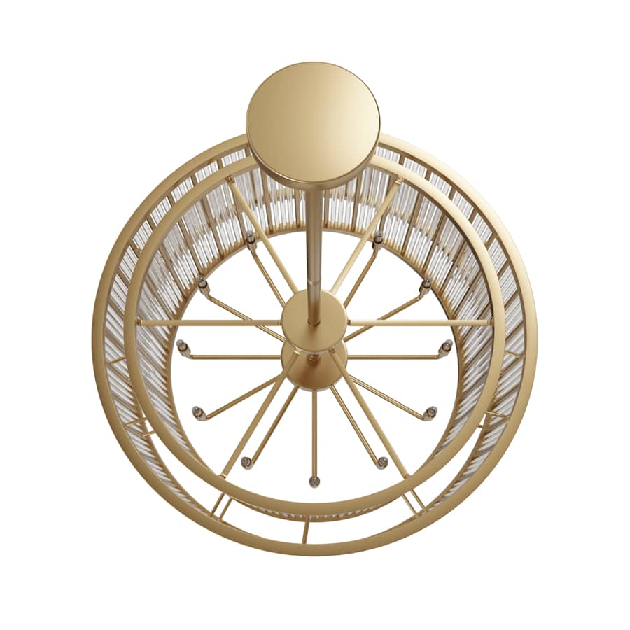 Avenue Lighting Waldorf 12 Light 31" Wide Drum Chandelier