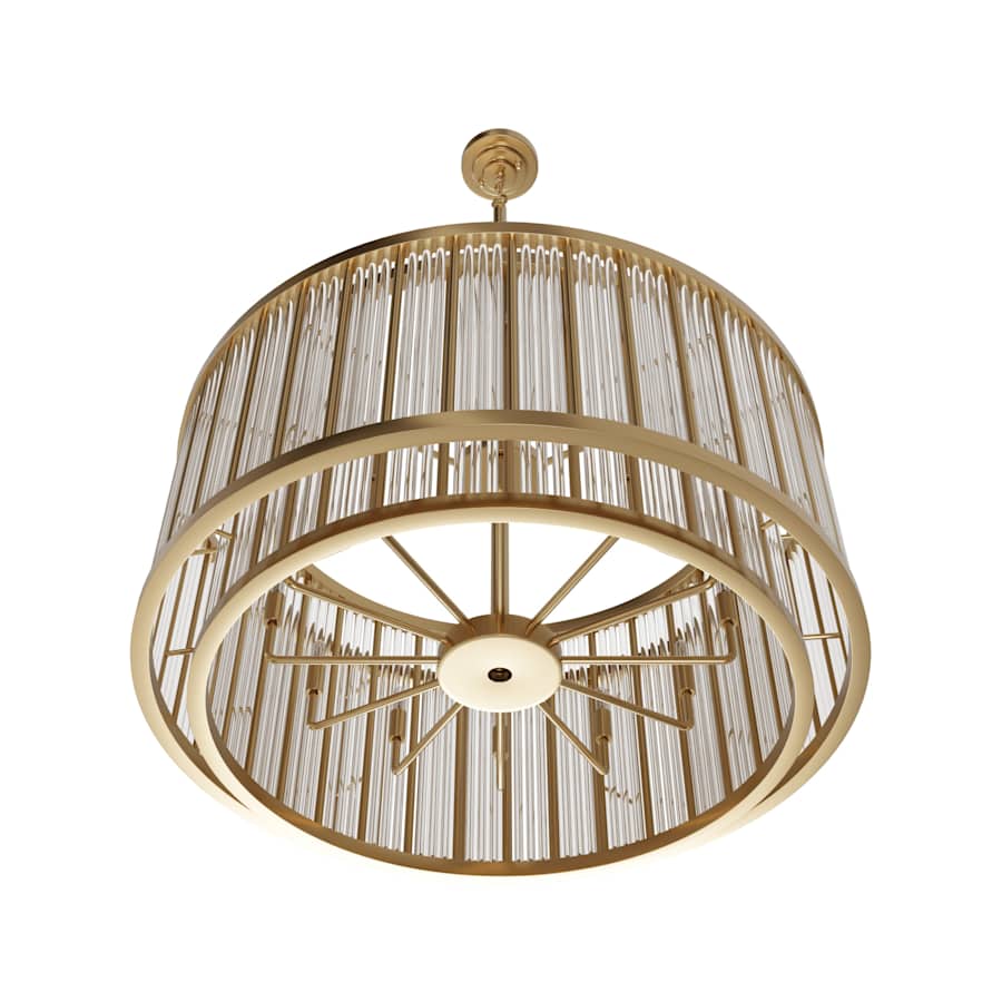Avenue Lighting Waldorf 12 Light 31" Wide Drum Chandelier