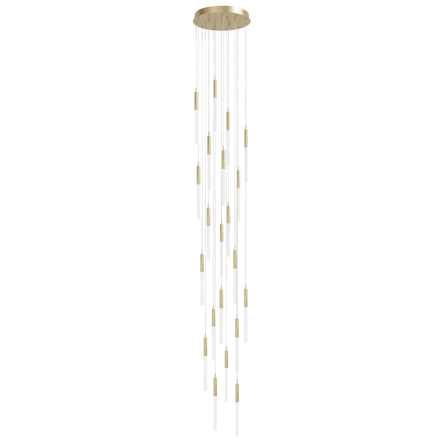 Avenue Lighting Main St. 21 Light 22" Wide LED Multi Light Pendant with Frosted Glass Shades