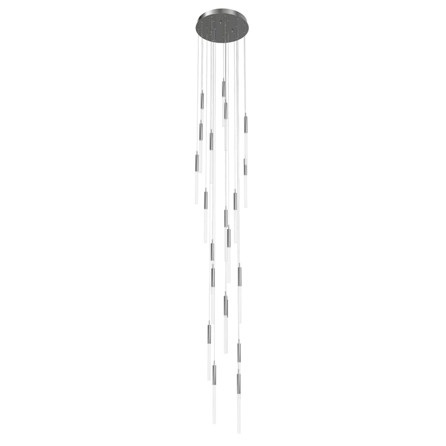Avenue Lighting Main St. 21 Light 22" Wide LED Multi Light Pendant with Frosted Glass Shades