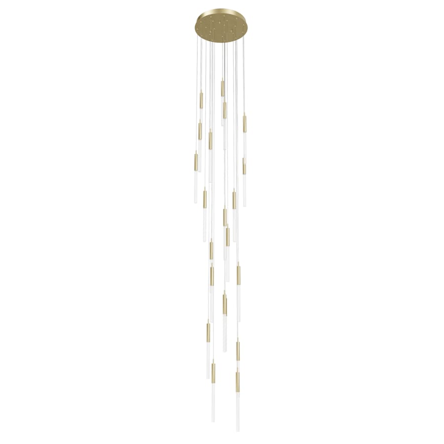 Avenue Lighting Main St. 21 Light 22" Wide LED Multi Light Pendant with Frosted Glass Shades