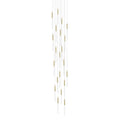Avenue Lighting Main St. 21 Light 22" Wide LED Multi Light Pendant with Frosted Glass Shades