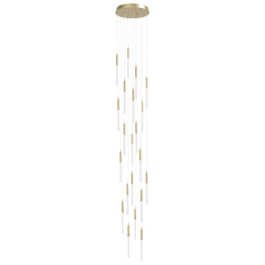 Avenue Lighting Main St. 21 Light 22" Wide LED Multi Light Pendant with Snow Glass Shades