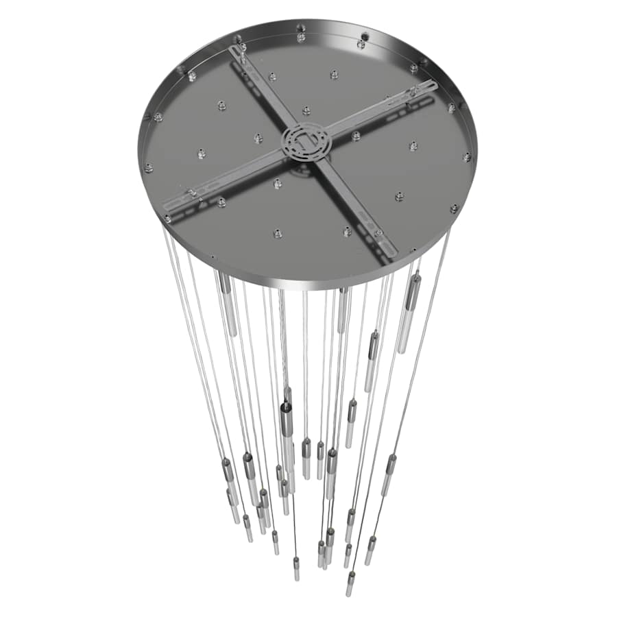 Avenue Lighting Main St. 31 Light 30" Wide LED Multi Light Pendant with Boa Glass Shades