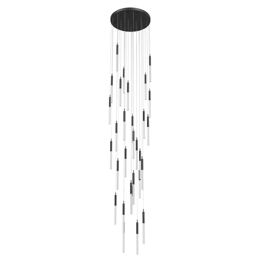 Avenue Lighting Main St. 31 Light 30" Wide LED Multi Light Pendant with Boa Glass Shades