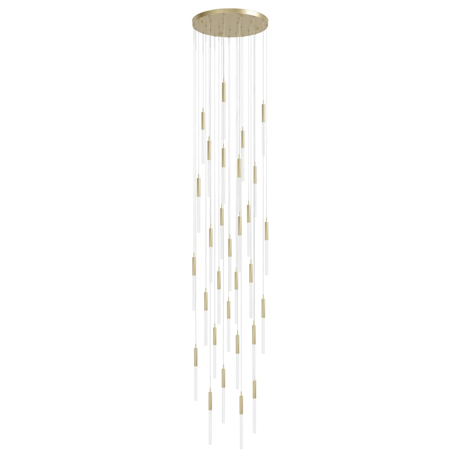 Avenue Lighting Main St. 31 Light 30" Wide LED Multi Light Pendant with Frosted Glass Shades