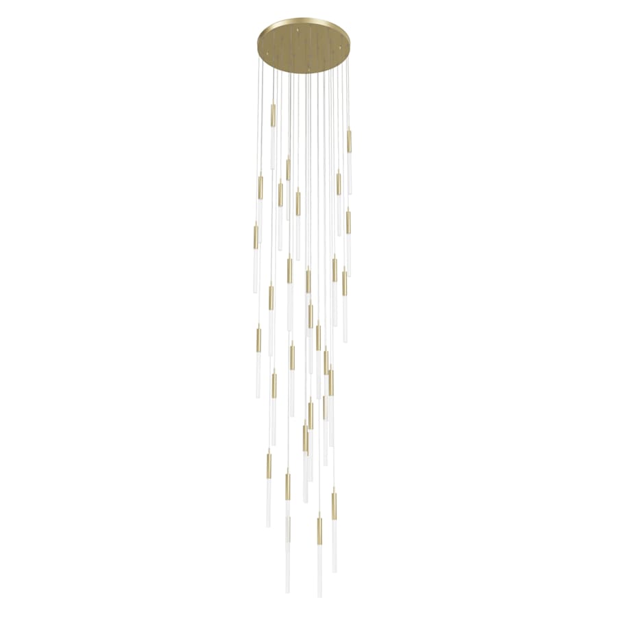 Avenue Lighting Main St. 31 Light 30" Wide LED Multi Light Pendant with Frosted Glass Shades