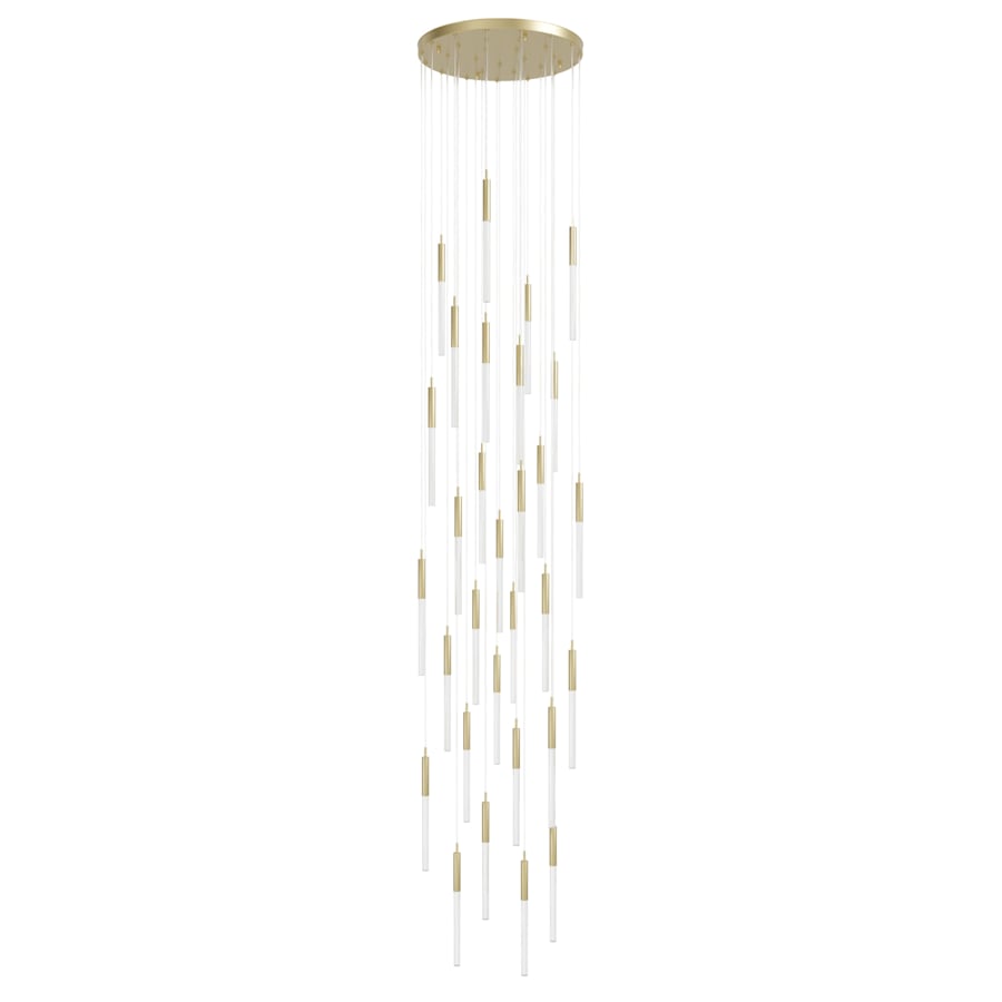 Avenue Lighting Main St. 31 Light 30" Wide LED Multi Light Pendant with Snow Glass Shades