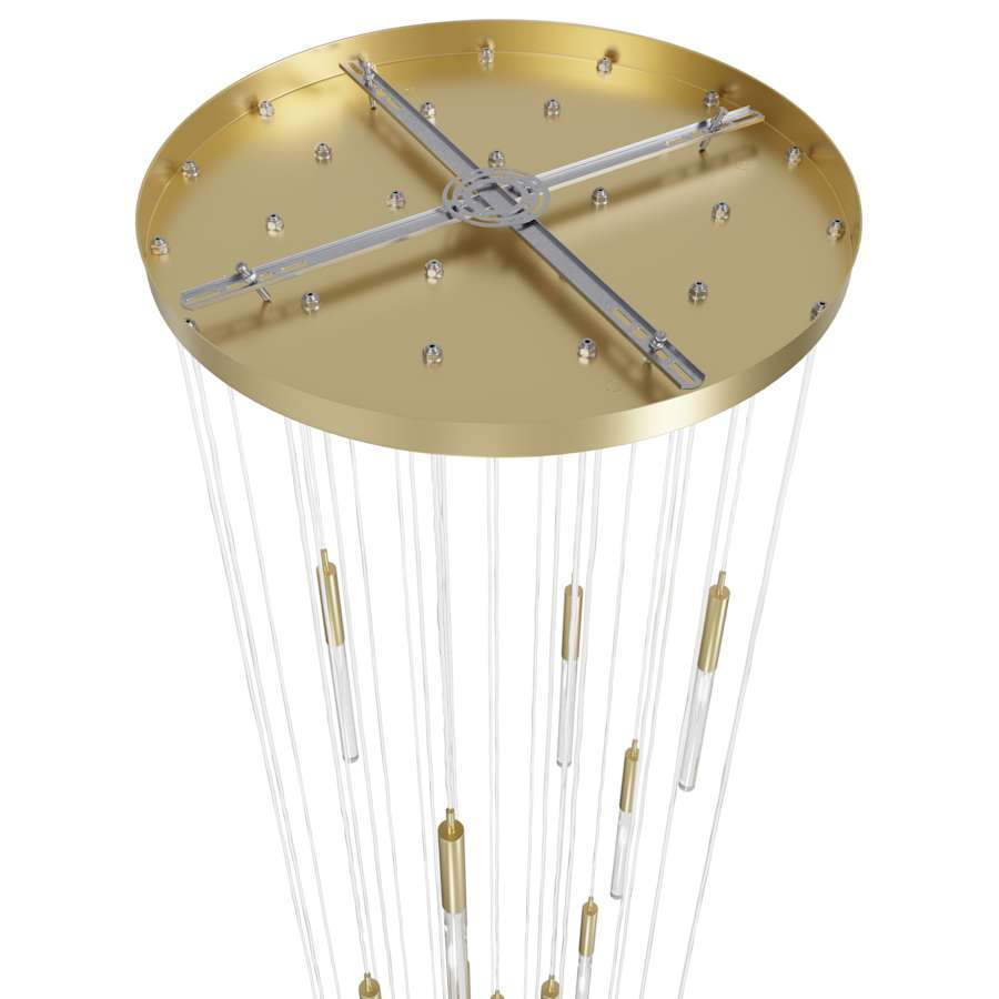 Avenue Lighting Main St. 31 Light 30" Wide LED Multi Light Pendant with Snow Glass Shades