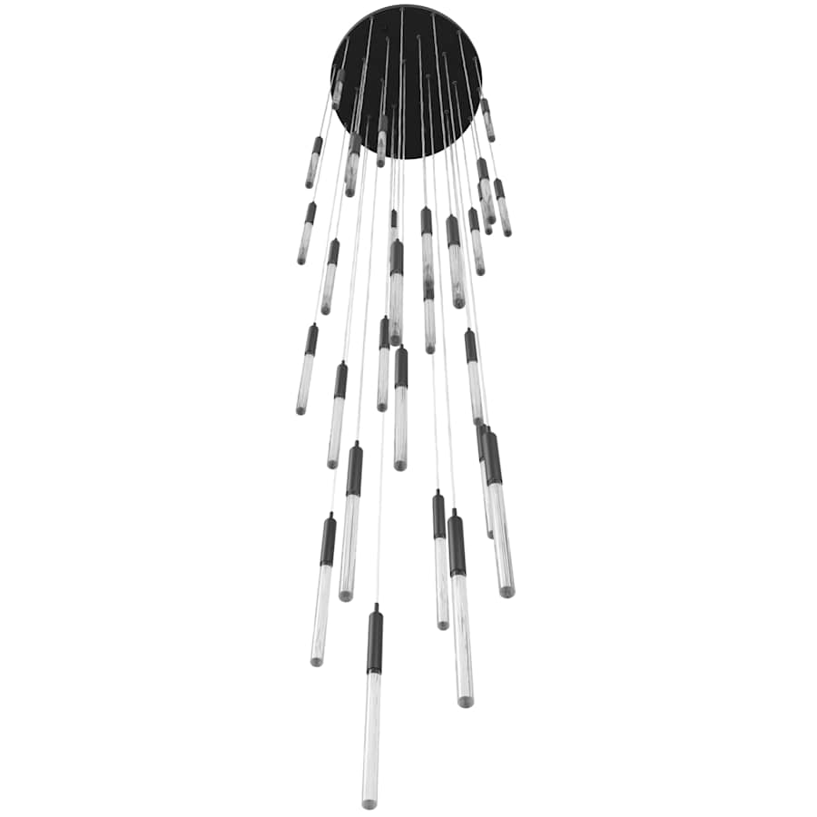 Avenue Lighting Main St. 31 Light 30" Wide LED Multi Light Pendant with Snow Glass Shades