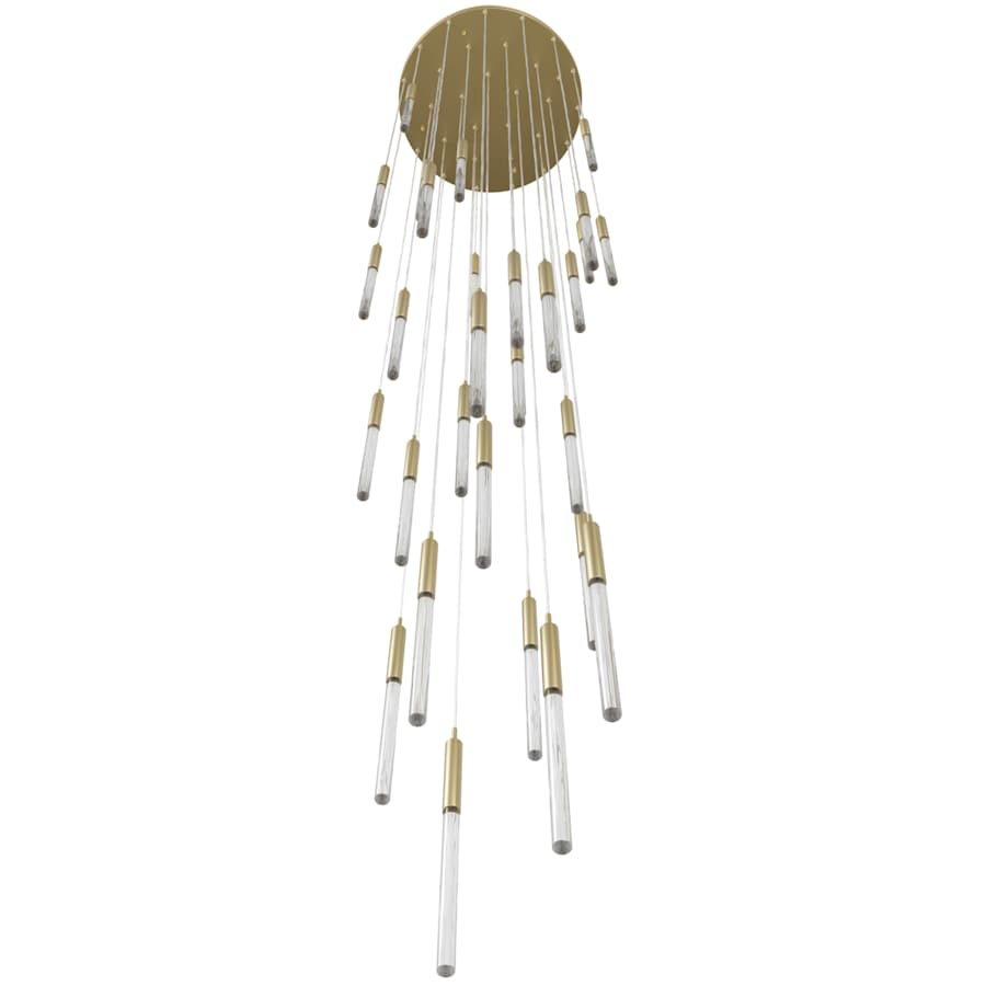 Avenue Lighting Main St. 31 Light 30" Wide LED Multi Light Pendant with Snow Glass Shades