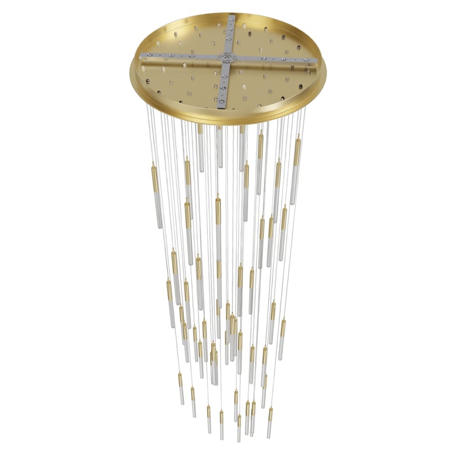 Avenue Lighting Main St. 51 Light 37" Wide LED Multi Light Pendant with Boa Glass Shades