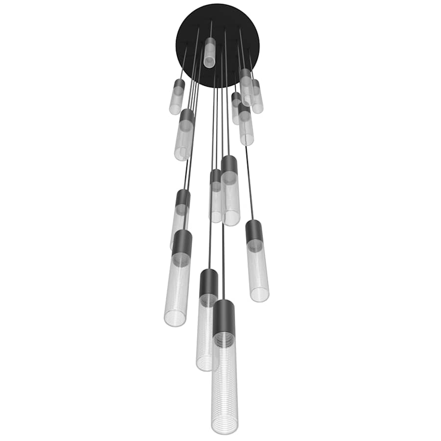 Avenue Lighting Strand 15 Light 24" Wide LED Multi Light Pendant with Glass Shades