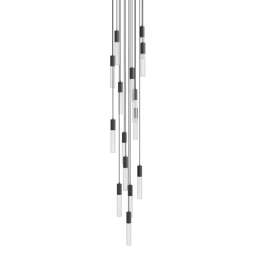 Avenue Lighting Strand 15 Light 24" Wide LED Multi Light Pendant with Glass Shades