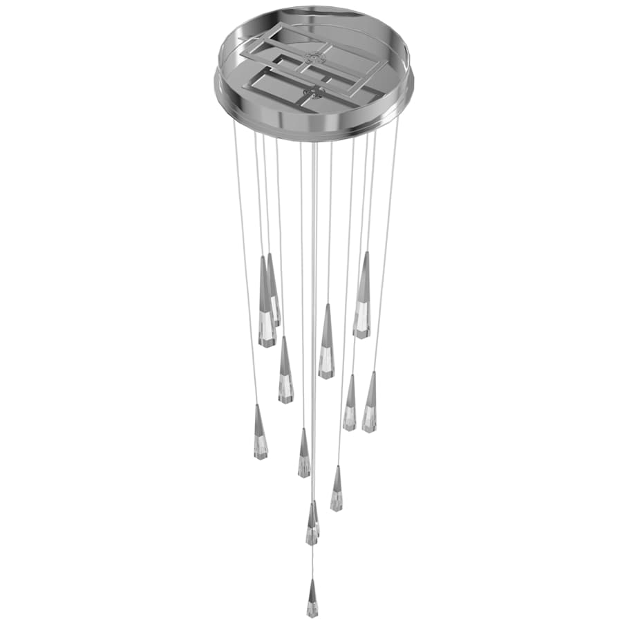 Avenue Lighting Avalon 13 Light 22" Wide LED Crystal Multi Light Pendant with Faceted Crystal Shades