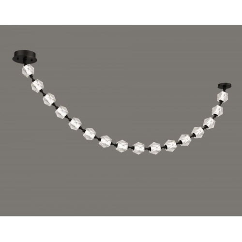 Avenue Lighting Beluga 74" Wide LED Linear Pendant with Faceted Acrylic Shades
