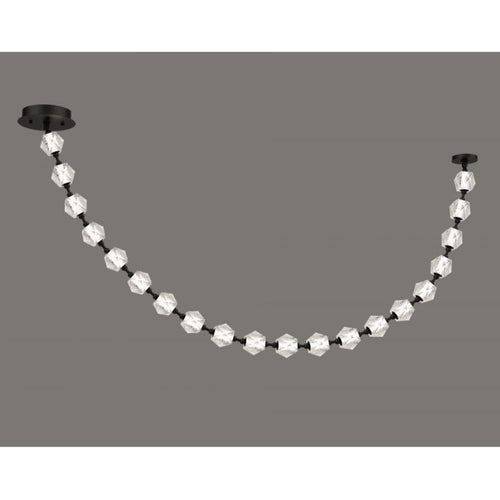 Avenue Lighting Beluga 90" Wide LED Linear Pendant with Faceted Acrylic Shades