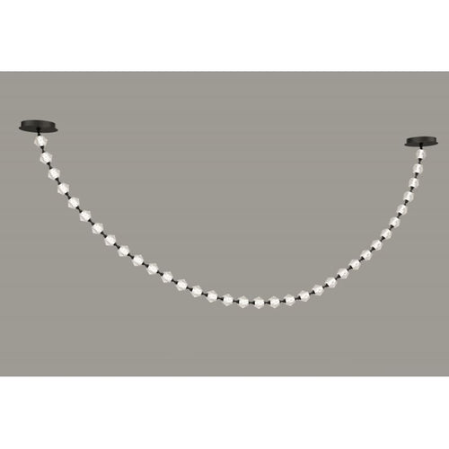 Avenue Lighting Beluga 139" Wide LED Linear Pendant with Faceted Acrylic Shades