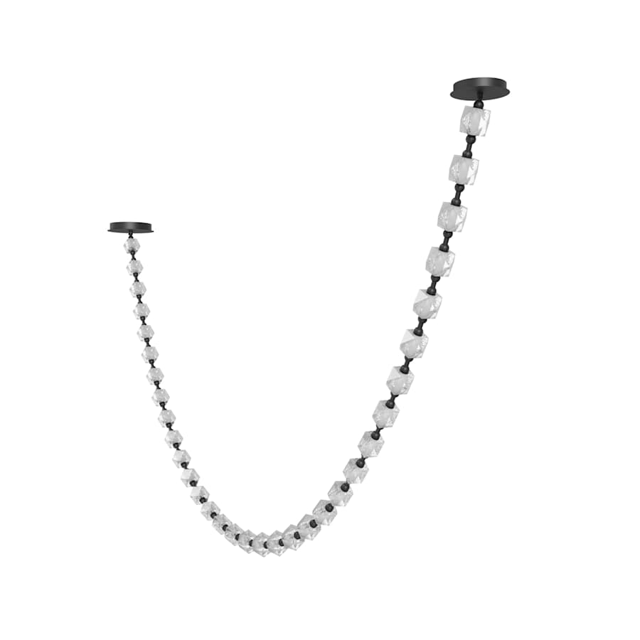 Avenue Lighting Beluga 139" Wide LED Linear Pendant with Faceted Acrylic Shades