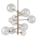 Avenue Lighting Delilah 12 Light 43" Wide Abstract Sputnik Chandelier with Glass Shades