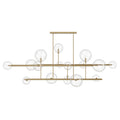 Avenue Lighting Delilah 16 Light 84" Wide Abstract Chandelier with Clear Glass Shades
