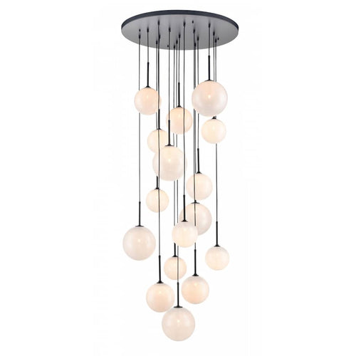 Avenue Lighting Delilah 16 Light 34" Wide Multi Light Pendant with Glass Shades