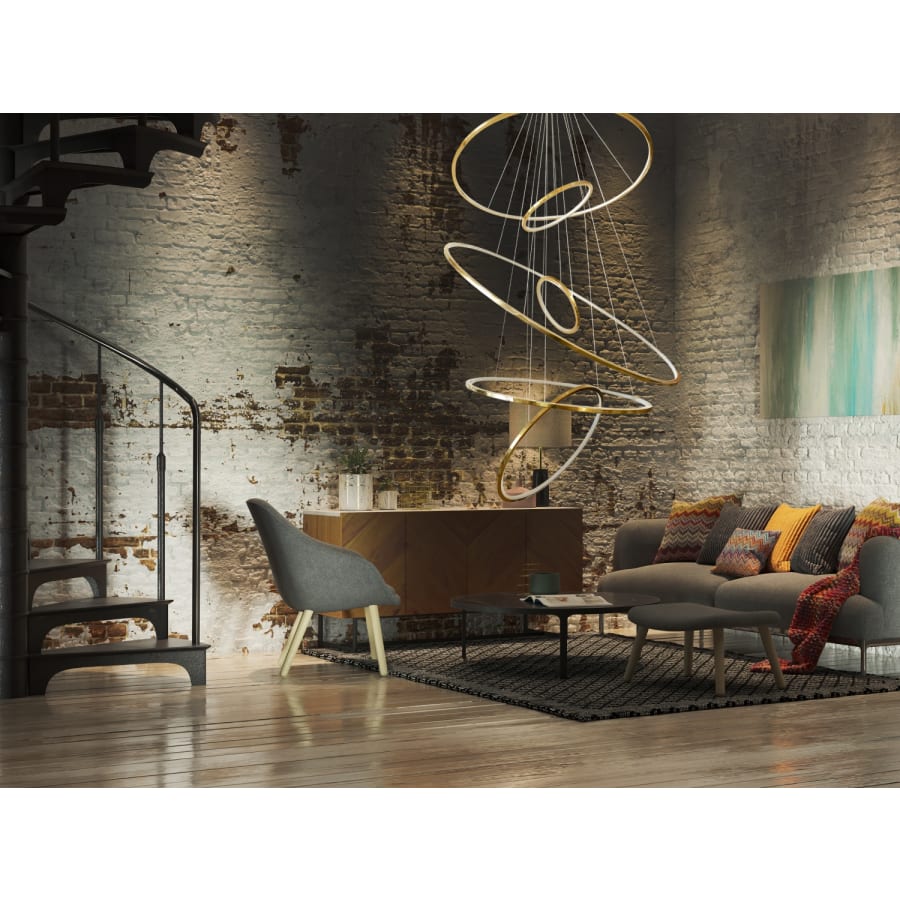 Avenue Lighting Aria 48" Wide LED Abstract Multi Light Pendant