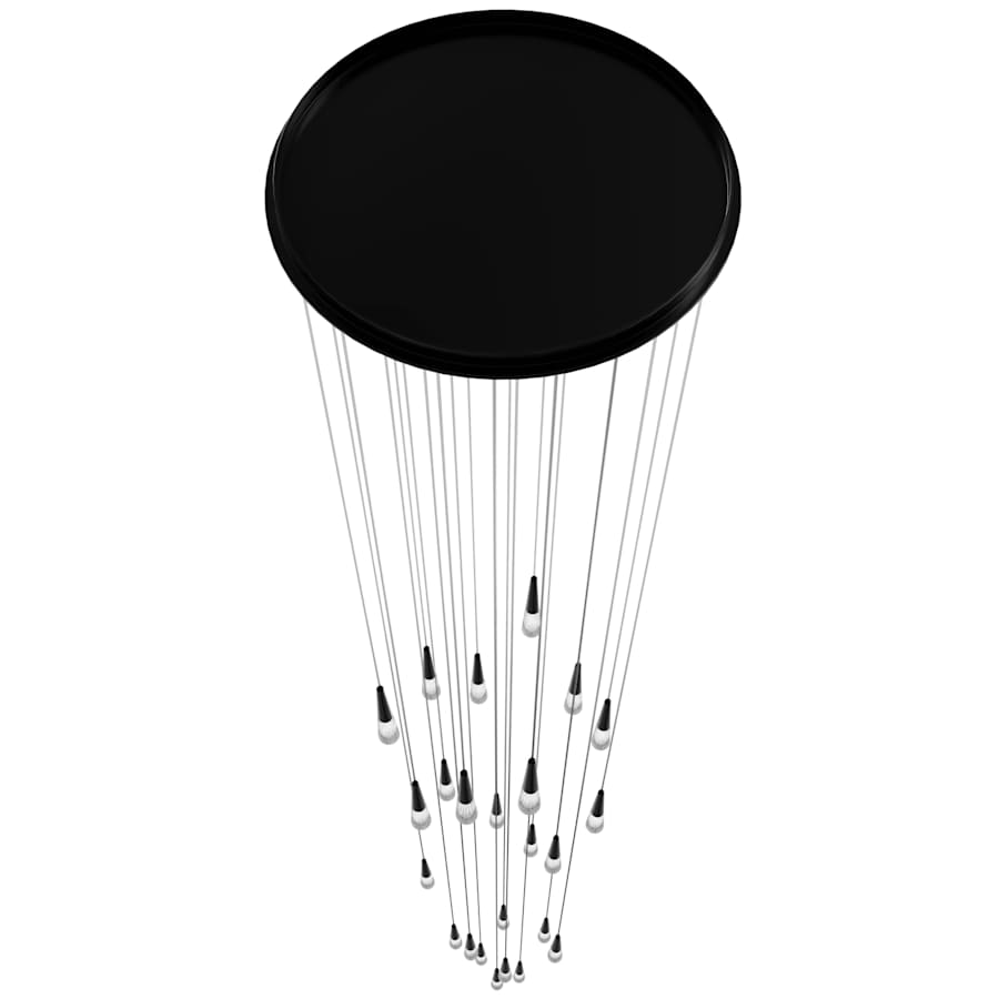Avenue Lighting Encino 25 Light 30" Wide LED Crystal Multi Light Pendant with Clear Crystal Shades
