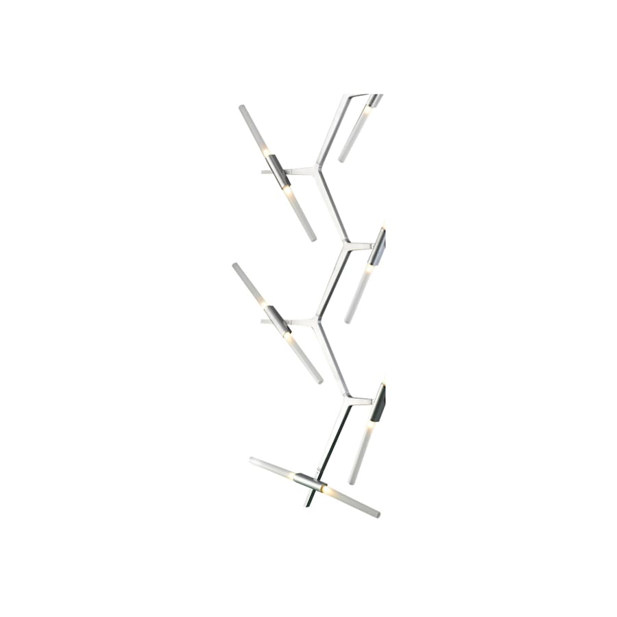 Avenue Lighting San Vicente Blvd. 20 Light 35" Wide LED Abstract Chandelier with Frosted Glass Shades