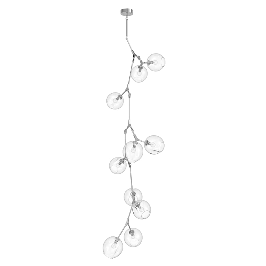 Avenue Lighting Fairfax Ave. 10 Light 27" Wide Abstract Chandelier with Hand-Blown Glass Shades