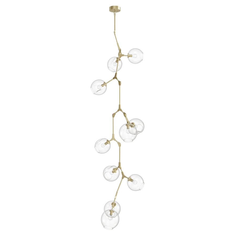 Avenue Lighting Fairfax Ave. 10 Light 27" Wide Abstract Chandelier with Hand-Blown Glass Shades