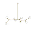 Avenue Lighting Fairfax Ave. 8 Light 78" Wide Abstract Chandelier with Hand-Blown Glass Shades
