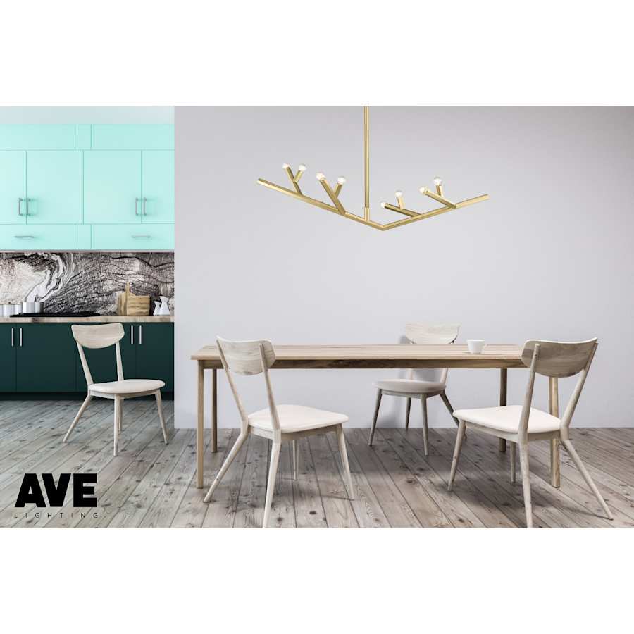 Avenue Lighting The Oaks 8 Light 52" Wide Abstract Chandelier
