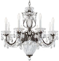 Bagatelle 24.5"H x 26.5"W 11-Light Crystal Chandelier in Heirloom