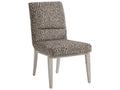 Carmel Palmero Upholstered Side Dining Chair in Palmero Brown