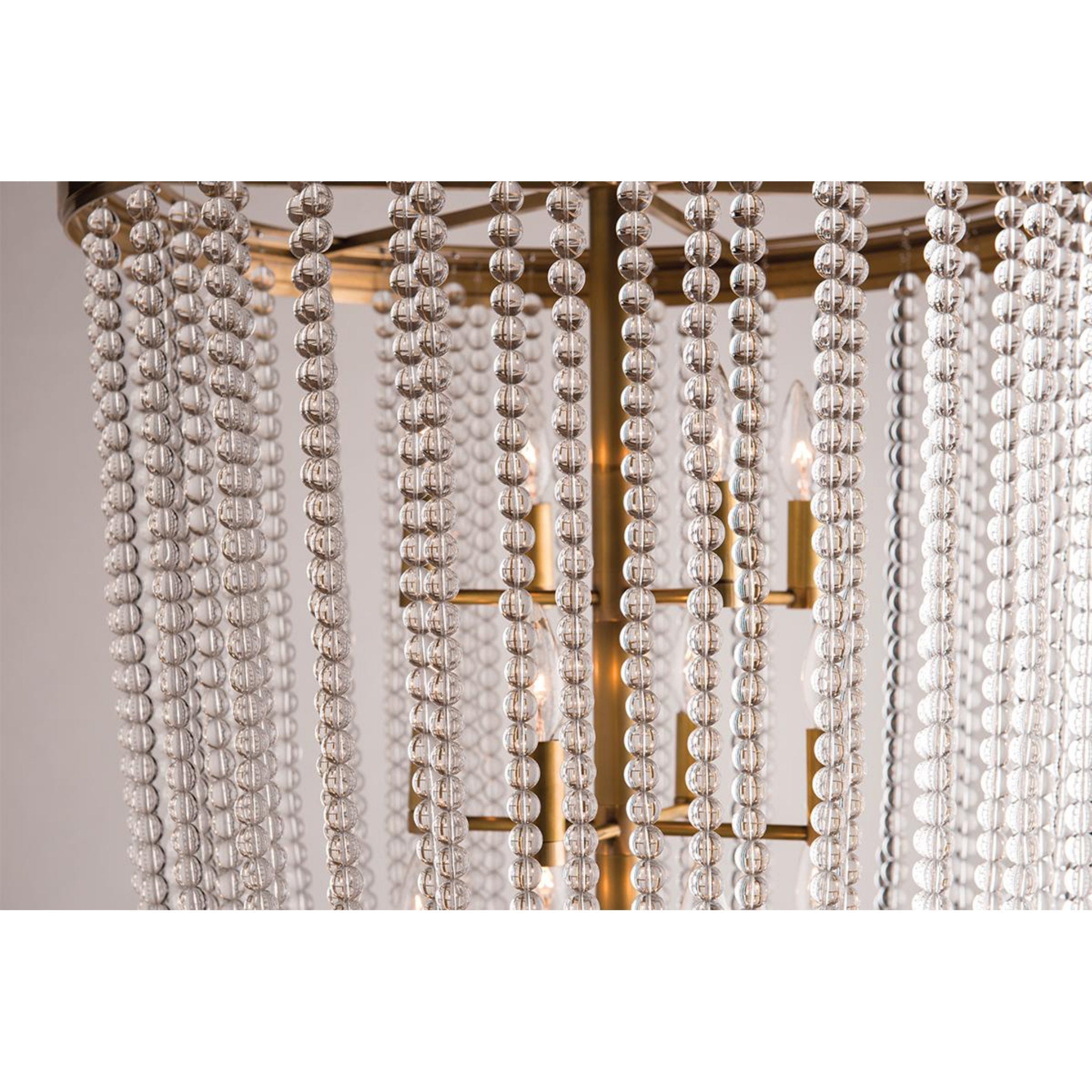 Royalton 12-Light Chandelier in Aged Brass 26L x 26W x 37.5H