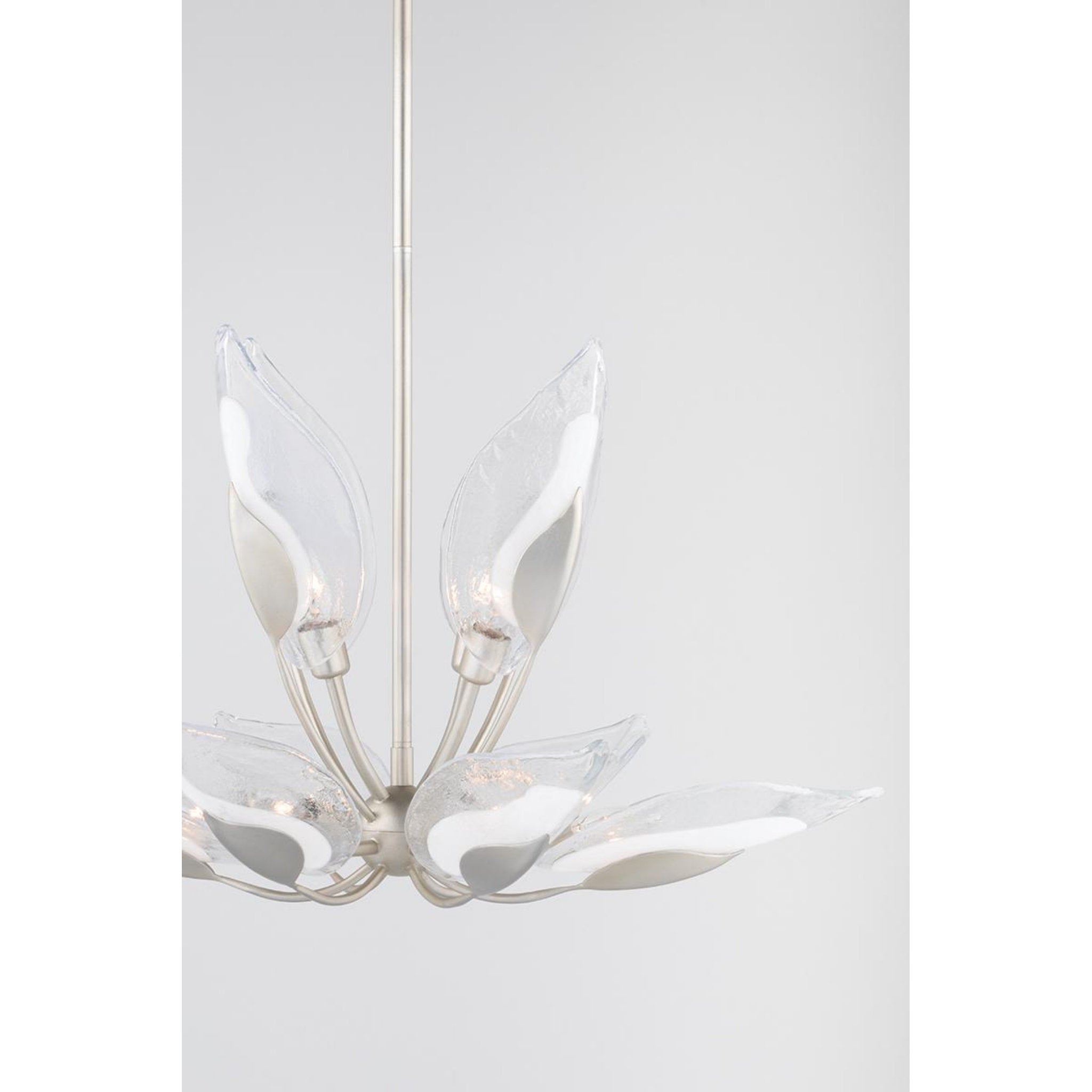 Blossom 10-Light Chandelier in Silver Leaf 29L x 29W x 18.75H