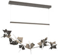 Belladonna 50.3"W Oil Rubbed Bronze Accented Smoke Standard LED Pendan