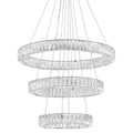 Bellevue 32" Wide LED Crystal Ring Chandelier