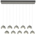 Brooklyn 44.5" Sterling & Sterling Rectangular Long 2-Shade Pendan