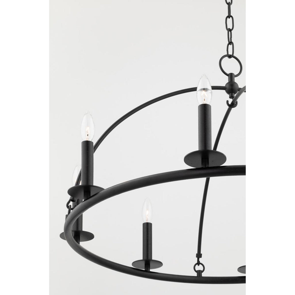 Howell 20-Light Chandelier in Aged Iron 47L x 47W x 42.25H