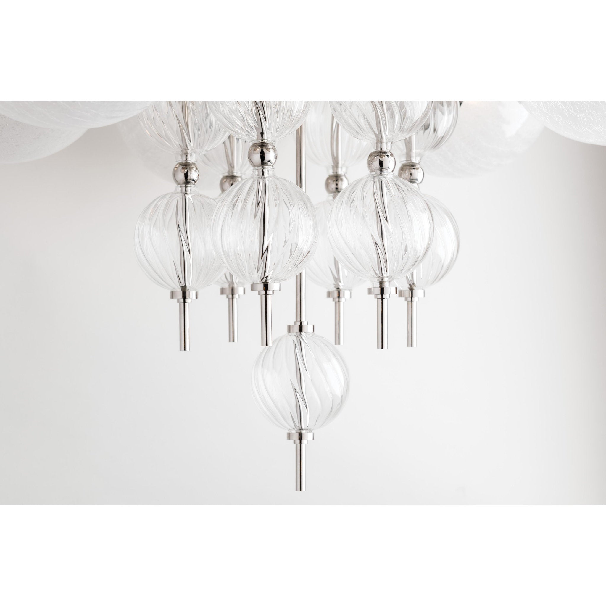 Calypso 8-Light Chandelier in Polished Nickel 33.5L x 33.5W x 32.5H