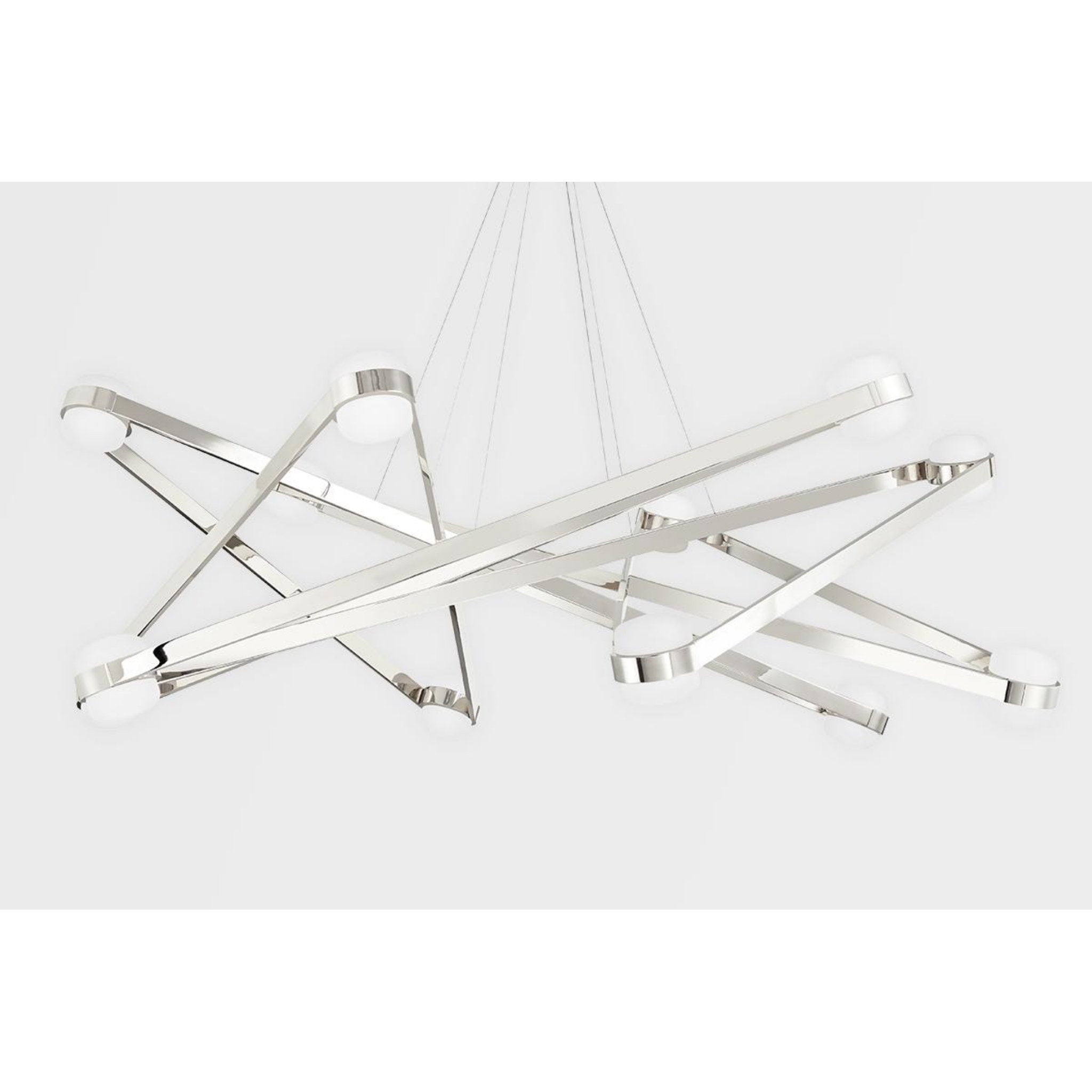 Orbit 12-Light Chandelier in Polished Nickel 56.125L x 56.125W x 16.825H
