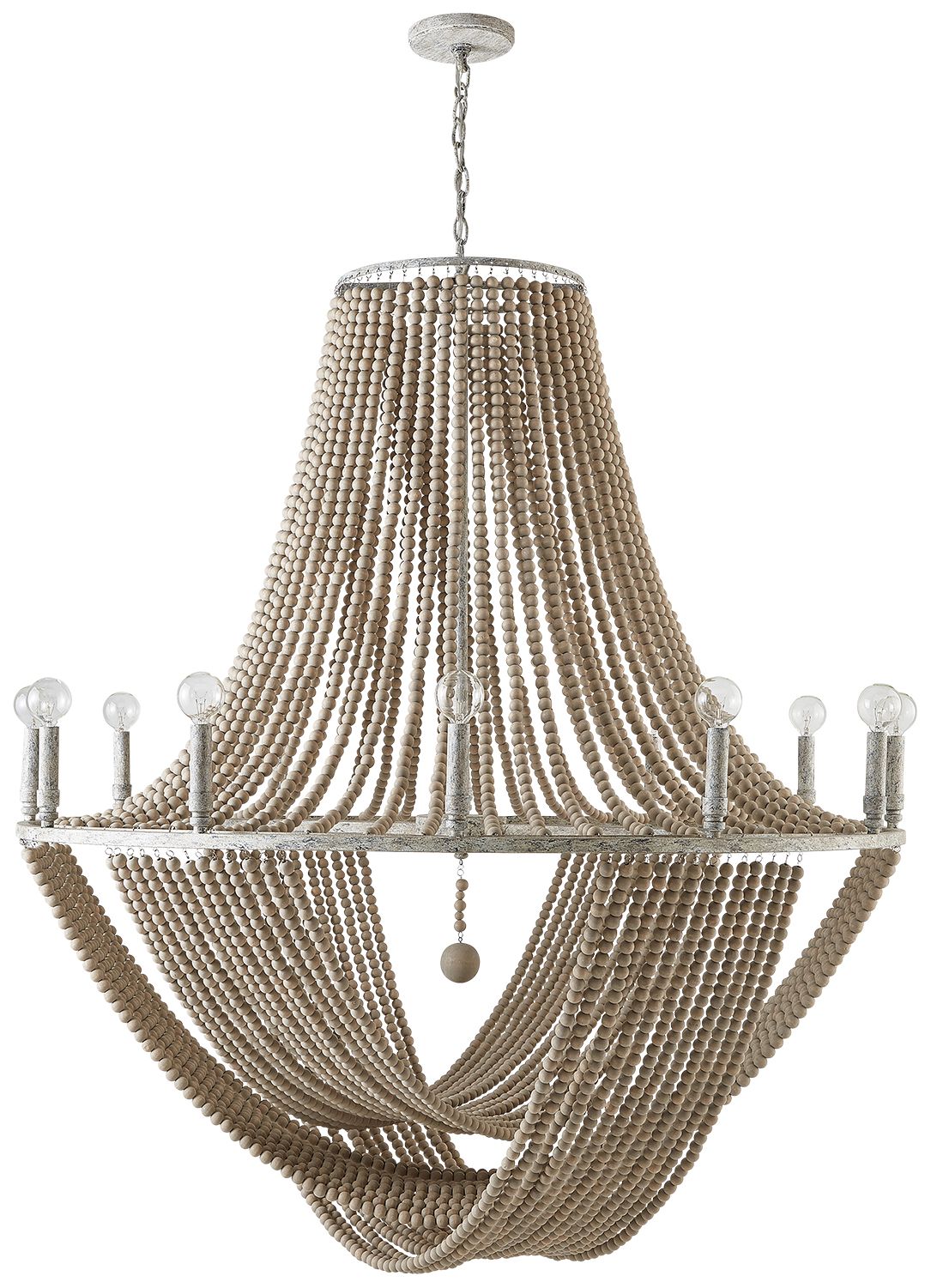 Capital Kayla 42" Wide Mystic Sand 12-Light Chandelier