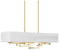 Cavaletti 42"W Modern Brass Short Height Pendant w/ Anna Shade