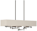 Cavaletti 42"W Oil Rubbed Bronze Standard Pendant w/ Flax Shade