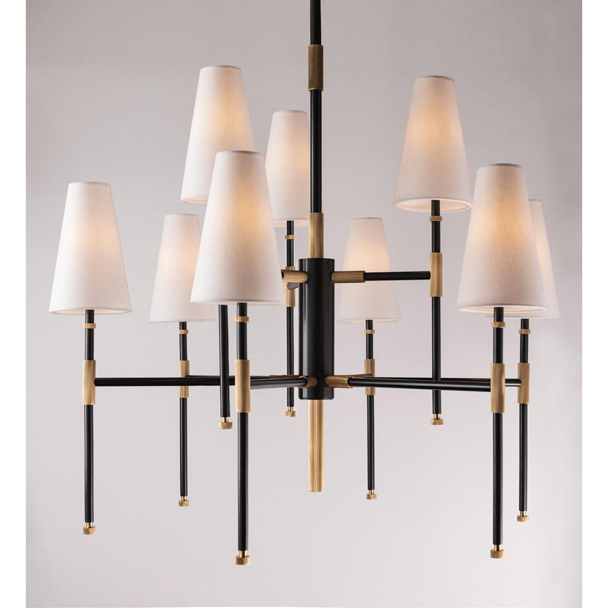 Bowery 6-Light Chandelier in Aged Old Bronze 28L x 28W x 24.5H