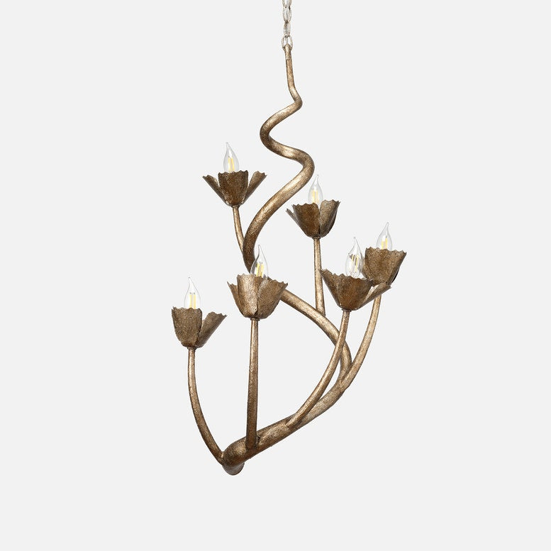Rosemary Curved Floral Chandelier