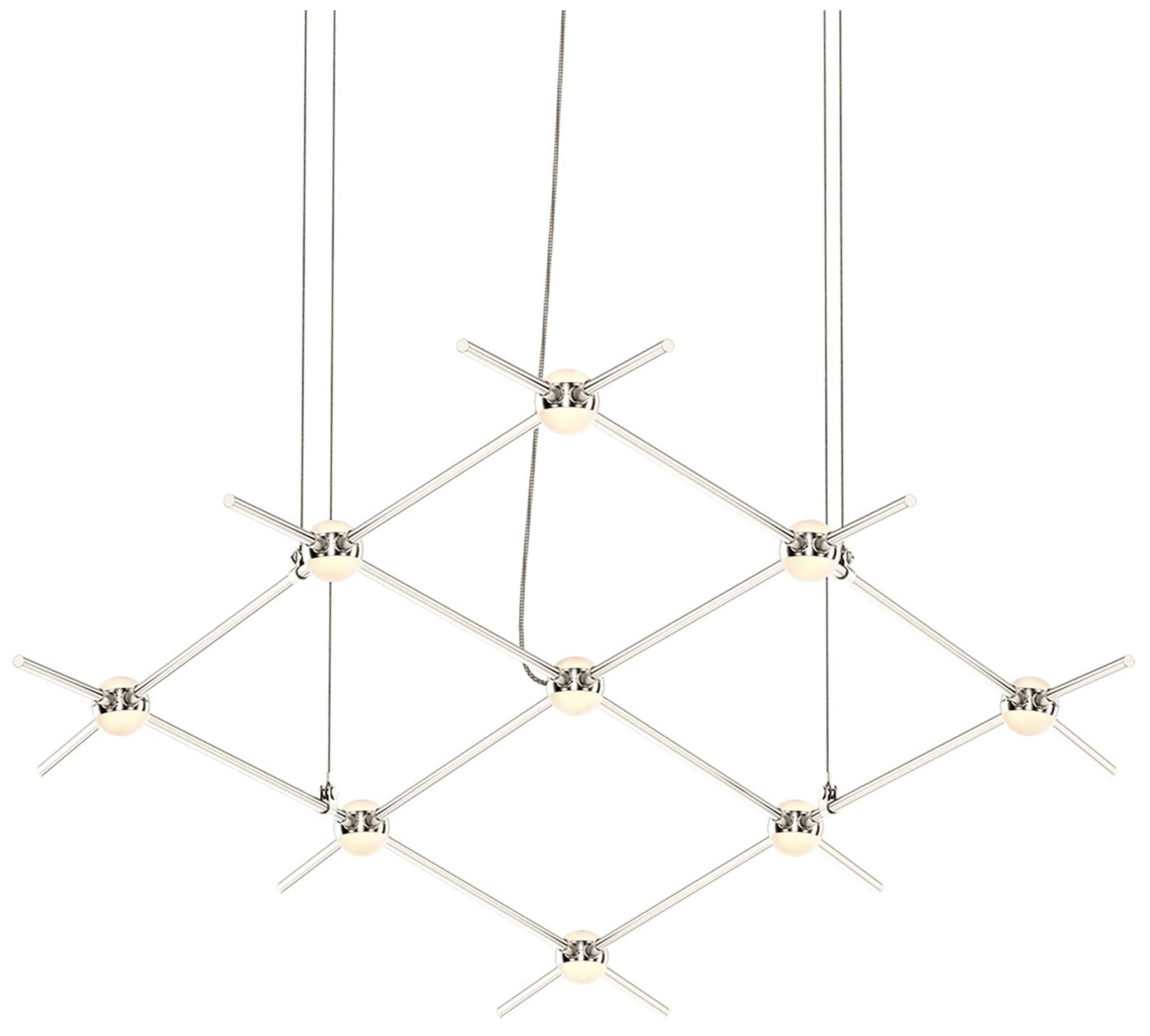 Constellation Aquarius Minor 66.75" Wide White Optical Satin Nickel Pe