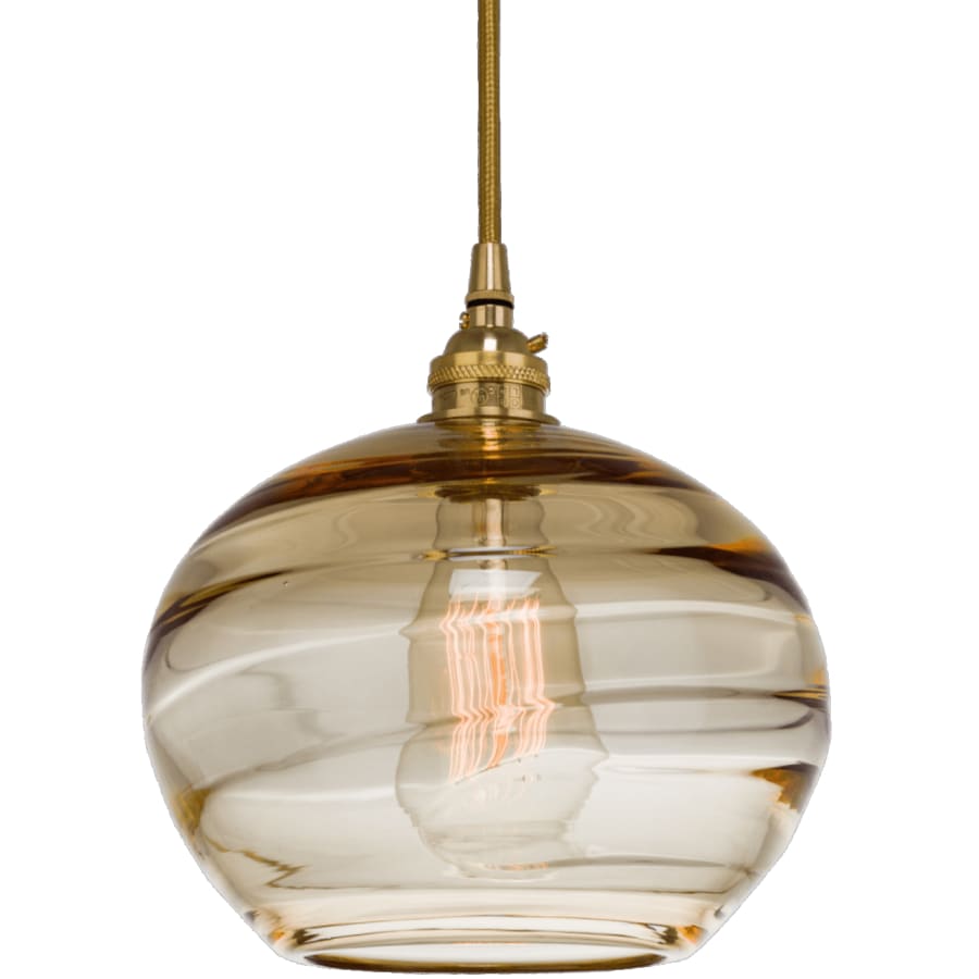 Hammerton Studio Coppa 29" Wide Artisan Crafted Optic Glass 9 Light Pendant